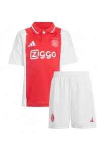 Fotbalové Dres Ajax Dětské Domácí Oblečení 2024-25 Krátký Rukáv (+ trenýrky)